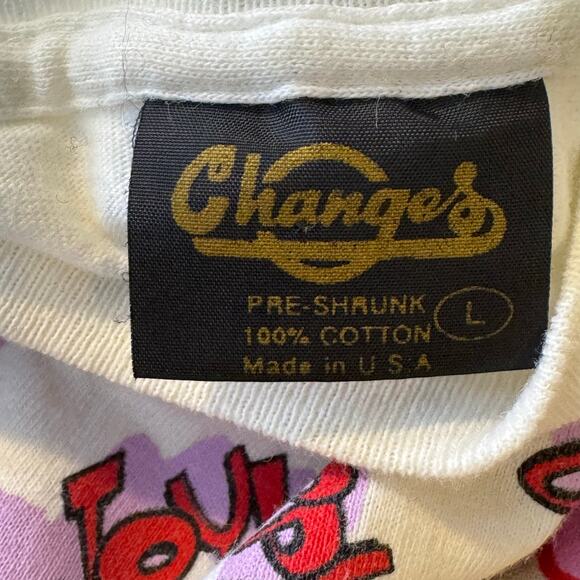Vintage 1992 MTV Chnages Size Large Ren and Stimpy T-Shirt Single Stitch US Made - Picture 6 of 7
